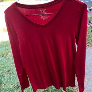 Long sleeve v neck